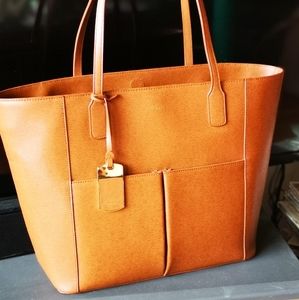 Leather Lauren Ralph Lauren Tote Shoulder Bag